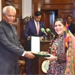 Sindh Governor, Syed Muhammad Nehal Hashmi confers Presidential Pride of Performance Award to Mukhtiar Naz Taj Mastani at Governor House