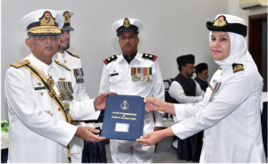 CNS Admiral Naveed Ashraf confers military awards on Pakistan Navy personnel