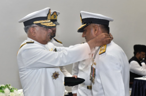 CNS Admiral Naveed Ashraf confers military awards on Pakistan Navy personnel