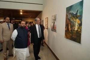 PNCA hosts ‘Azm-e-Marsoos’ exhibition marking one year of Marka-e-Haq