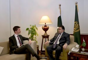 Swiss Deputy Head of Mission calls on SAPM Fahd Haroon