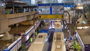 604,000 pilgrims transported by Mashaaer Metro between Arafat, Muzdalifah and Mina