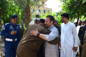 RPO, CPO, Commissioner Rawalpindi offer Eid prayers at Police Line Headquarters, exchange greetings