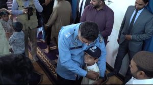 IG Islamabad celebrates Eid with families of police martyrs