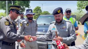ITP officers celebrate Eid with traffic personnel performing duties in capital