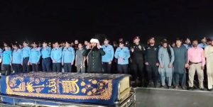 ICT Police bid farewell to Head Constable Zahid Mahmood with full official honors