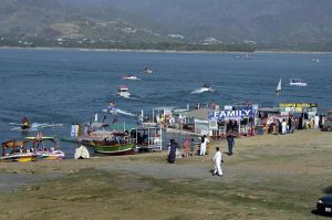 A beautiful view of Khanpur Dam that embracing the natural beauty and outdoor adventure the destination offers.