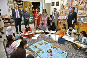 Federal Secretary for Education, MoFE & PT Dr. Nadeem Mahboob cutting ribbon to inaugurate the Summer School & Fiesta 2026 at Islamabad College for Girls, F-6/2