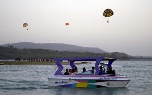 A beautiful view of Khanpur Dam that embracing the natural beauty and outdoor adventure the destination offers.