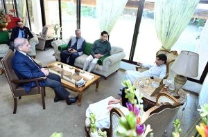 Prime Minister Muhammad Shehbaz Sharif visits the residence of senior politician Chaudhry Nisar Ali Khan.