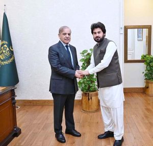 Special Assistant to the PM Mubarak Zeb calls on Prime Minister Muhammad Shehbaz Sharif.