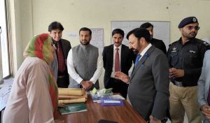 Chief Election Commissioner Gilgit-Baltistan Raja Shahbaz Khan, along with the District Returning Officer, visits various polling stations to review polling arrangements and ensure the smooth conduct of the election process.