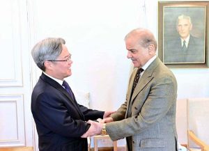 Chinese Ambassador to Pakistan H.E. Jiang Zaidong called on Prime Minister Muhammad Shehbaz Sharif.