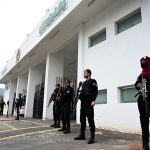 Security personnel maintain a close watch around Parliament House to ensure law and order during the Federal Budget 2026–27 session in the National Assembly in the federal capital