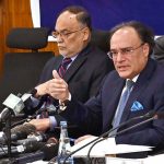 Finance Minister Muhammad Aurangzeb addressing the launching ceremony of Pakistan Economic Survey 2025-2026