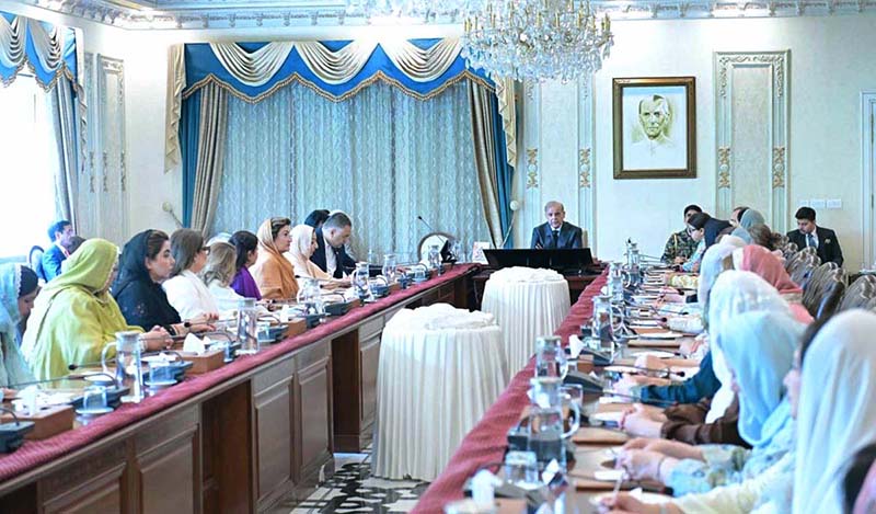 Women parliamentarians of PML (N) met Prime Minister Muhammad Shehbaz Sharif