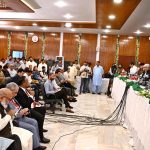 Finance Minister Muhammad Aurangzeb addressing the launching ceremony of Pakistan Economic Survey 2025-2026
