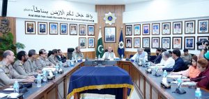 Federal Minister for Communications Abdul Aleem Khan presided over high level meeting during his visit to Motorway Police Headquarters