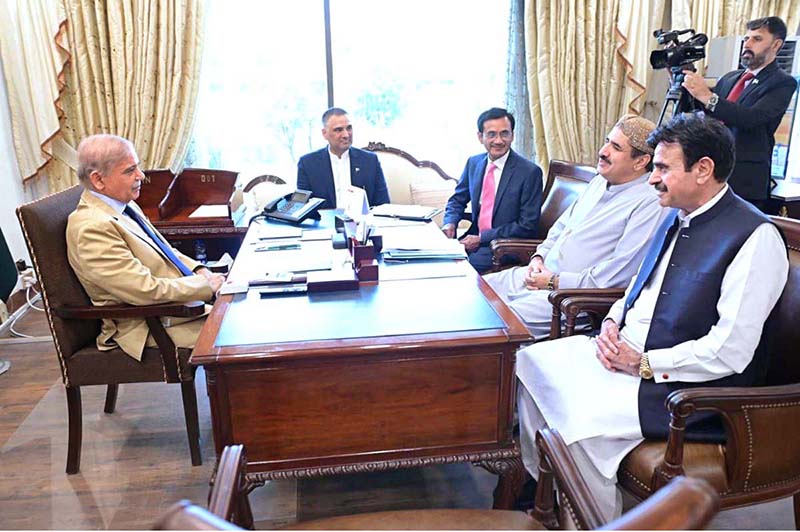 Member of the National Assembly, Sardar Shamsher Mazari calls on Prime Minister Muhammad Shehbaz Sharif