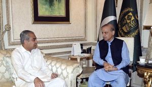 Mohsin Naqvi, Federal Minister for Interior Mohsin Naqvi calls on Prime Minister Muhammad Shehbaz Sharif.