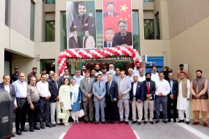 Consul General of China Sun Yan, addresses the ceremony at the Chamber of Commerce
