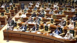 Sindh Chief Minister Syed Murad Ali Shah addresses the Sindh Assembly while presenting the provincial budget for the fiscal year 2026–27