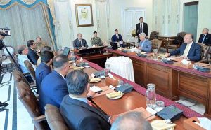 A delegation of stakeholders from agriculture sector meets Prime Minister Muhammad Shehbaz Sharif.