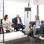 Federal Minister for National Food Security & Research, Rana Tanveer Hussain, in a meeting with German Ambassador Ms. Ina Lepel to discuss enhanced cooperation in agriculture, livestock development, food security, and agricultural modernization between Pakistan and Germany