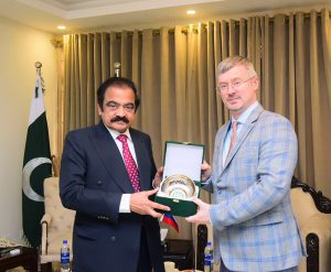 Federal Minister for Inter-Provincial Coordination, Rana Sanaullah meets Albert P. Khorev, Ambassador of the Russian Federation to Pakistan