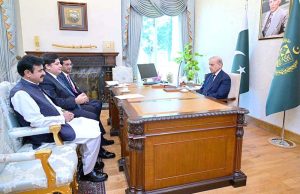 Member National Assembly Saad Waseem calls on Prime Minister Muhammad Shehbaz Sharif.