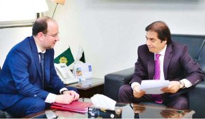 Russian Trade Counsellor met Federal Minister for Railways Muhammad Hanif Abbasi at the Ministry of Railways to discuss avenues for enhancing bilateral cooperation in the railway sector