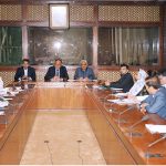 Federal Minister for Planning, Development and Special Initiatives, Ahsan Iqbal, chairing the meeting of National Price Monitoring Committee (NPMC)