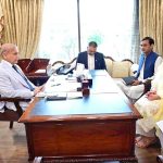 MNA Samar Haroon Bilour calls on Prime Minister Muhammad Shehbaz Sharif at Parliament House