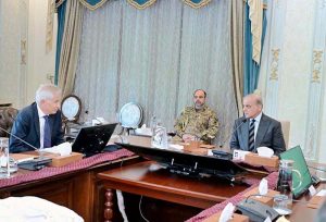 A delegation of Global Fund meets with Prime Minister Muhammad Shehbaz Sharif.