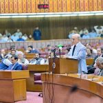 Prime Minister Muhammad Shehbaz Sharif addresses the National Assembly