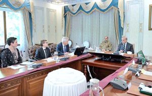 A delegation of Global Fund meets with Prime Minister Muhammad Shehbaz Sharif.