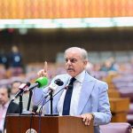 Prime Minister Muhammad Shehbaz Sharif addresses the National Assembly