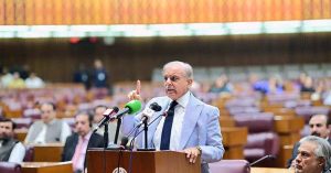 Prime Minister Muhammad Shehbaz Sharif addresses the National Assembly