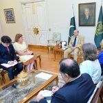 The outgoing Ambassador of Italy to Pakistan, Ms. Marilina Armellin paid a farewell call on Prime Minister Muhammad Shehbaz Sharif at the Prime Minister’s Office today. Appreciating the Ambassador’s contributions in strengthening Pakistan-Italy relations during her tenure، the Prime Minister conveyed his best wishes to her