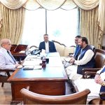 MNA Muhammad Idrees calls on Prime Minister Muhammad Shehbaz Sharif at Parliament House
