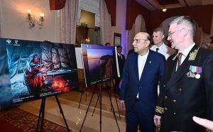 President Asif Ali Zardari views an exhibition titled “Many Faces of Russia”, showcasing the natural diversity of Russia and its regions, at a reception held to mark the National Day of the Russian Federation.