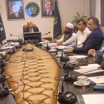 Federal Minister for National Food Security & Research, Rana Tanveer Hussain, addressing a high-level consultative meeting on Urea and DAP availability, fertilizer pricing, and supply management across the country