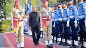 The President of Islamic Republic of Iran Dr. Masoud Pezeshkian inspects Guard of Honour at Prime Minister's House.