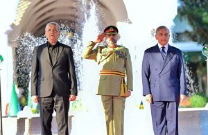 The President of Islamic Republic of Iran Dr. Masoud Pezeshkian inspects Guard of Honour at Prime Minister's House.