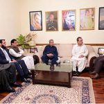 Prime Minister Muhammad Shehbaz Sharif visits MNA Aijaz Hussain Jakhrani to offer condolences over the demise of his son