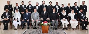 The Hon'ble Chief Justice of Pakistan, Mr. Justice Yahya Afridi, in a group photo with Delegation of Civil Judges from Khyber Pakhtunkhwa who are under training at the Federal Judicial Academy under Professional Exchange Program at the Supreme Court of Pakistan