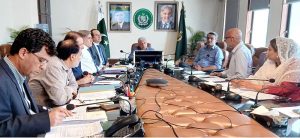 Federal Minister for National Food Security & Research, Rana Tanveer Hussain, chairing the 13th meeting of the National Wheat Oversight Committee (NWOC)