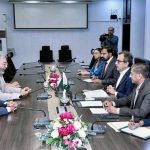 Federal Minister for Energy (Power Division), Sardar Awais Ahmad Khan Leghari, in a meeting with Spanish delegation led by Ambassador of Spain to Pakistan, Carlos Aragon