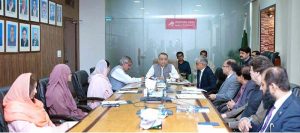 Federal Minister for Communications Abdul Aleem Khan presides over high level meeting of Directorate General of Pakistan Post