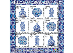Pakistan Post unveils special blue pottery stamp series to celebrate cultural heritage
